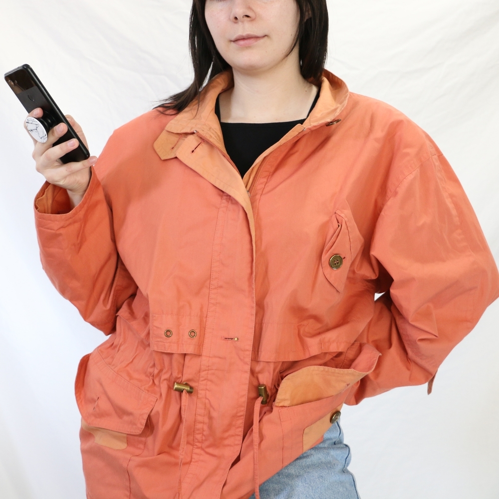 Peach Vintage Raincoat